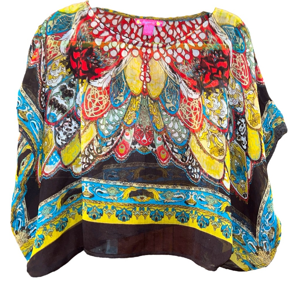 Sugar 17 - bohemian, sheer crop Shawl